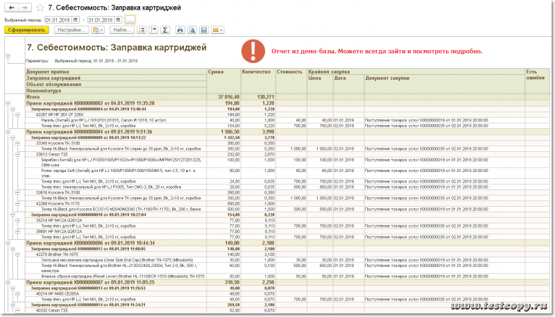 5.2 Отчет Склад7