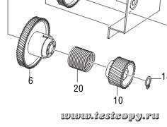 Шестерня привода картриджа